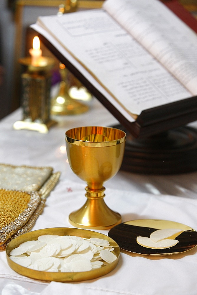 Chaldean Mass in Jabal Lweibdeh, Amman, Jordan, Middle East