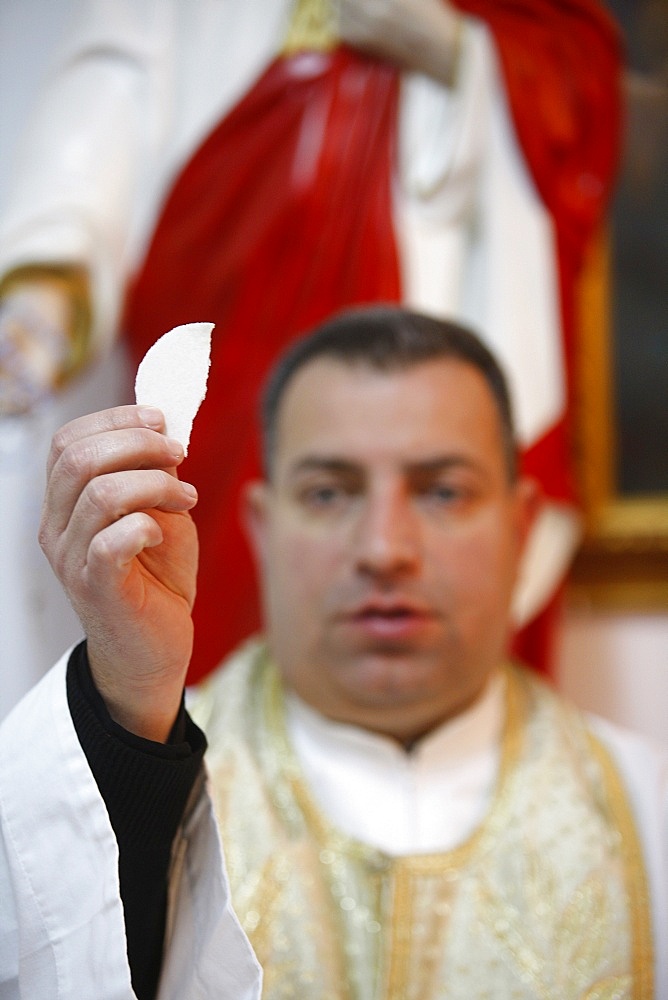 Chaldean Mass in Jabal Lweibdeh, Amman, Jordan, Middle East