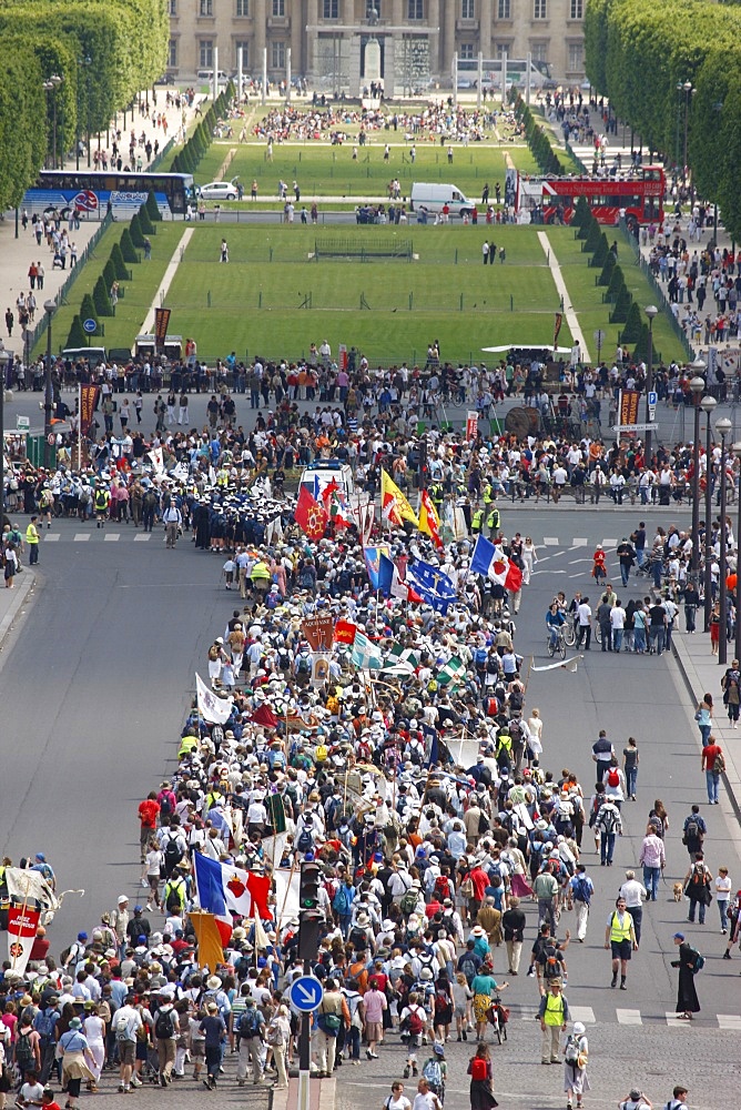 Traditional Catholic pilgrimage, Paris, France, Europe