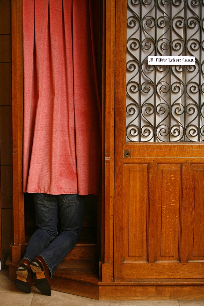 Confessional, Fontainebleau, Seine-et-Marne, France, Europe