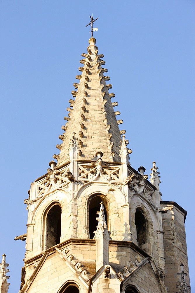 St. Peter's church spire, Avignon, Vaucluse, France, Europe