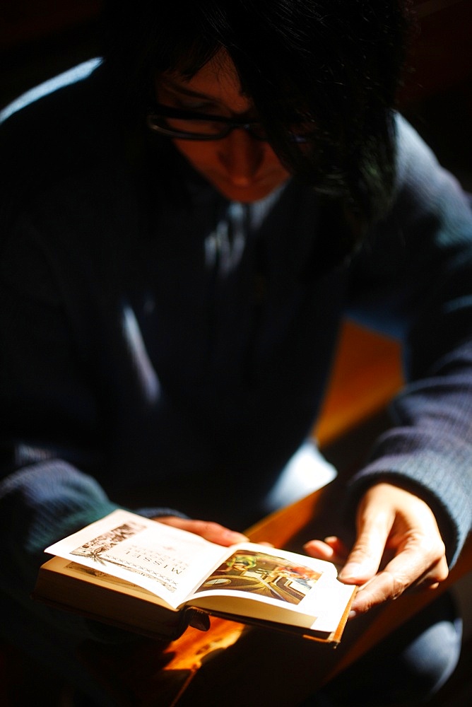 Missal reading, Les Contamines, Haute Savoie, France, Europe