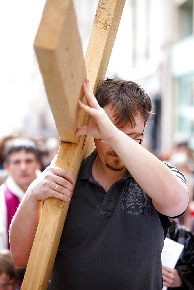 Good Friday procession, Paris, France, Europe