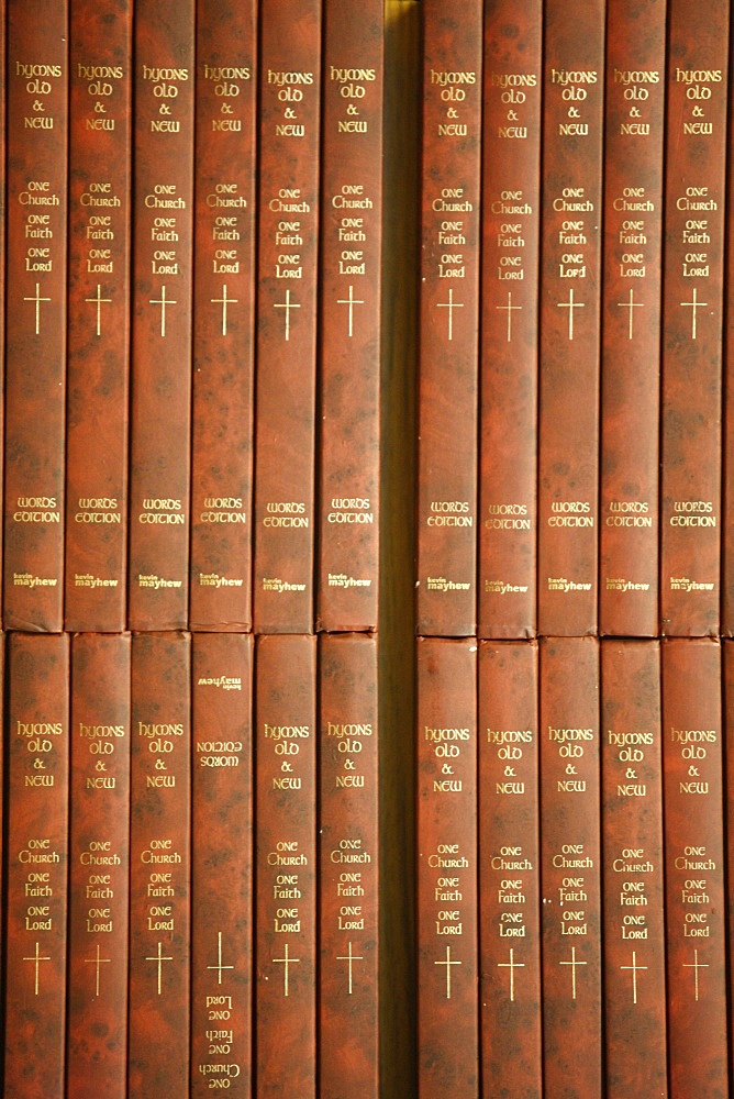 Anglican hymn books, London, England, United Kingdom, Europe