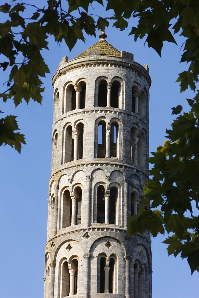 Fenestrelle tower, Saint-Theodorit cathedral, Uzes, Gard, France, Europe