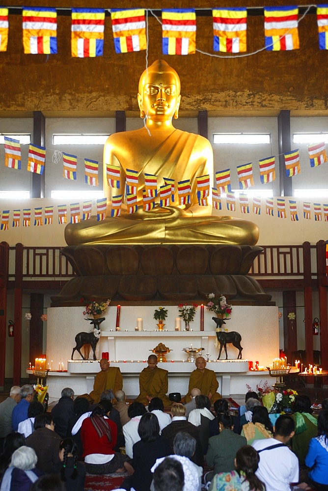 Vesak celebration at Vincennes Buddhist temple, Paris, France, Europe