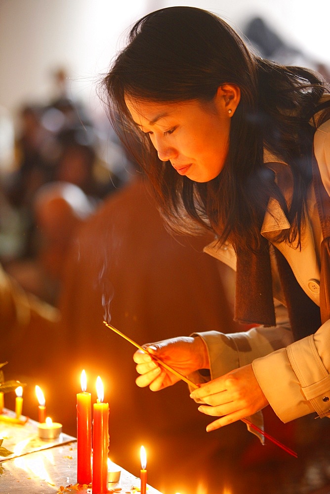 Vesak celebration at Vincennes Buddhist temple, Paris, France, Europe