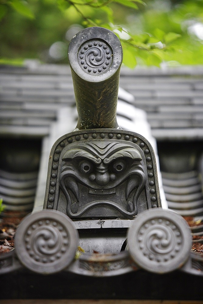 Traditional roof detail, Kyoto, Japan, Asia