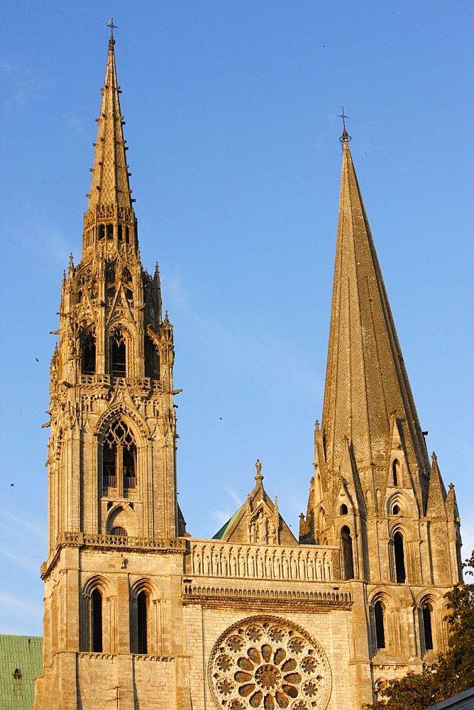 Chartres cathedral, UNESCO World Heritage Site, Eure-et-Loir, France, Europe