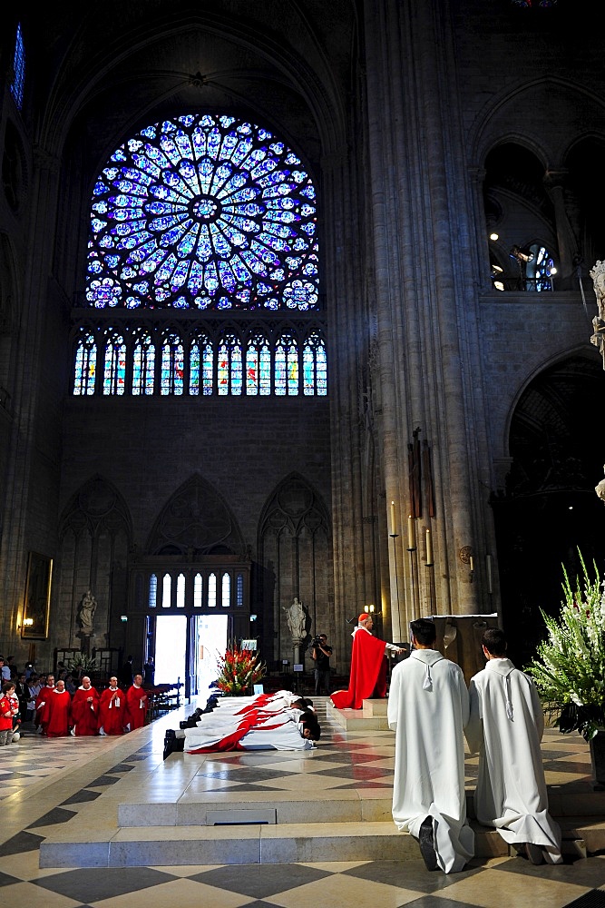 Priest Ordinations in Notre-Dame de Paris cathedral, Paris, France, Europe