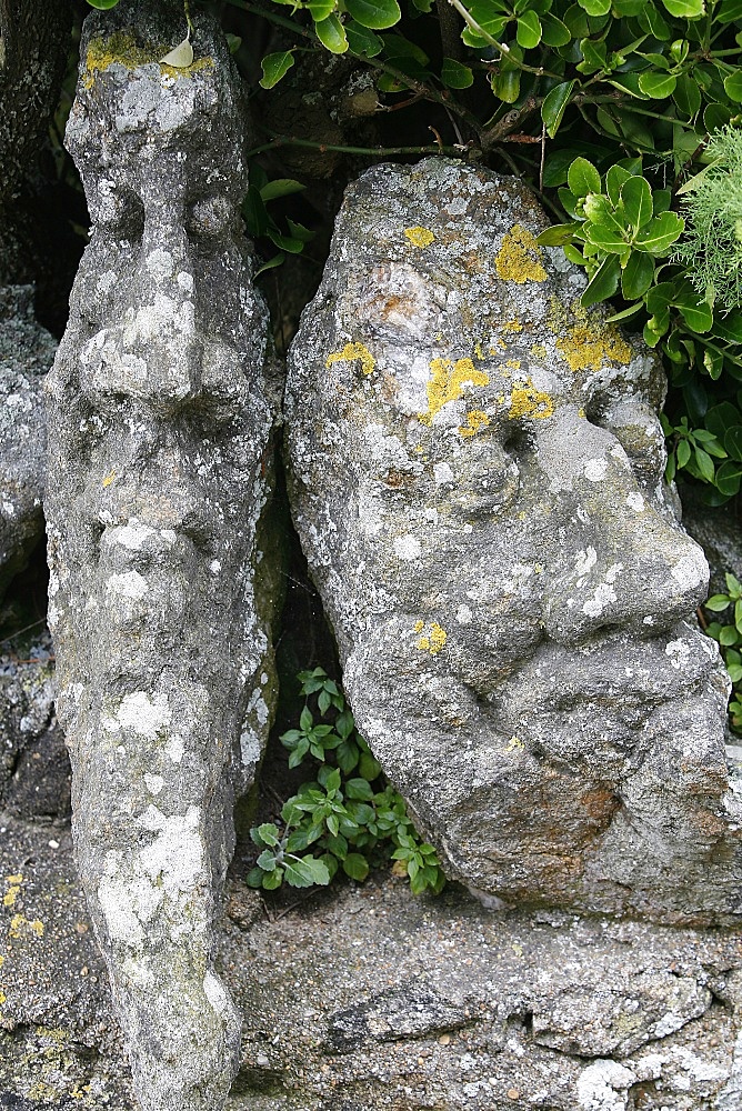 Rock sculpted by l'Abbe Foure, Rotheneuf, Ille-et-Vilaine, Brittany, France, Europe