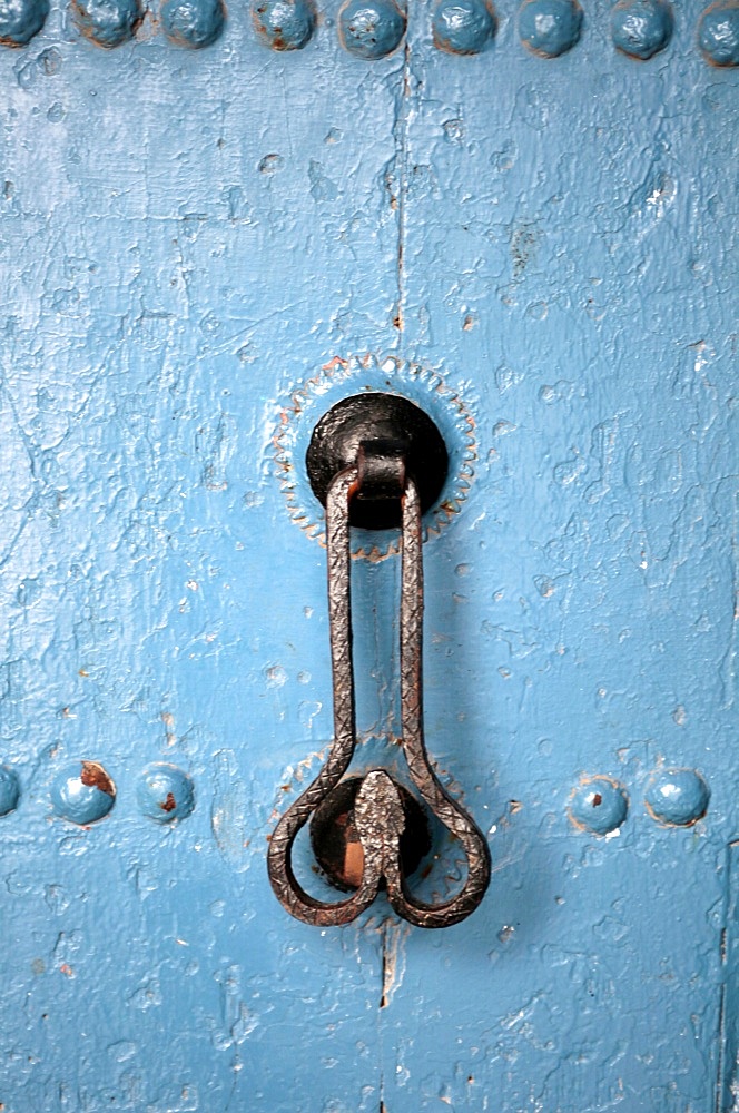 Penis-shaped knocker, Azemmour, Morocco, North Africa, Africa