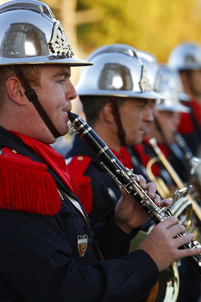 Firemen's band, Paris, France, Europe