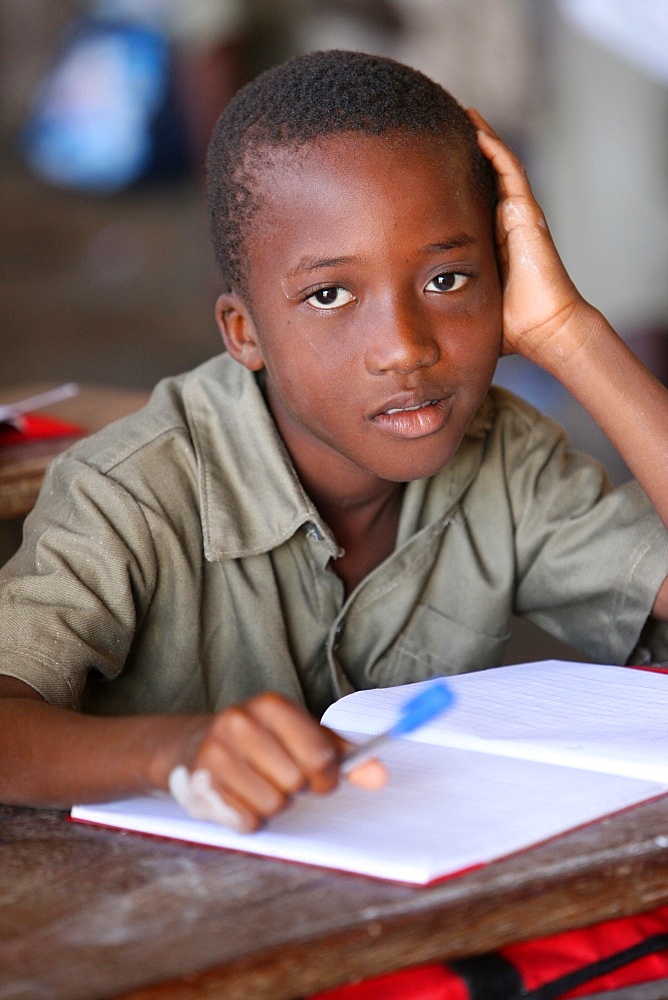 Primary school in Africa, Lome, Togo, West Africa, Africa