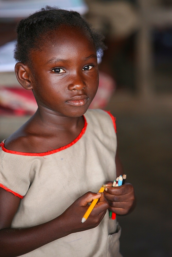 Primary school in Africa, Lome, Togo, West Africa, Africa