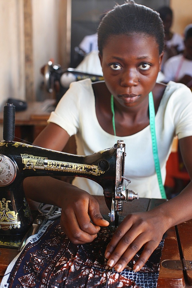 Tailoring workshop, Lome, Togo, West Africa, Africa