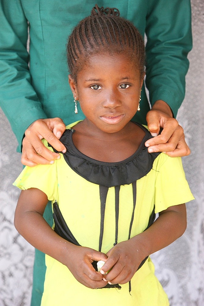 Two African sisters, Lome, Togo, West Africa, Africa