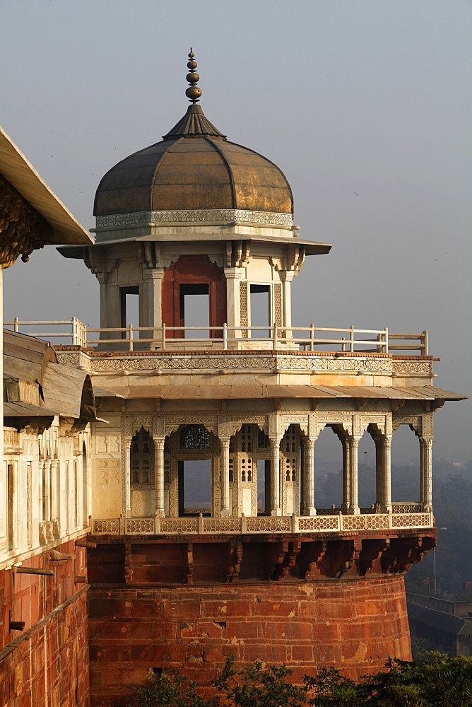 Jehangir's Palace in Agra Fort, UNESCO World Heritage Site, Agra, Uttar Pradesh, India, Asia