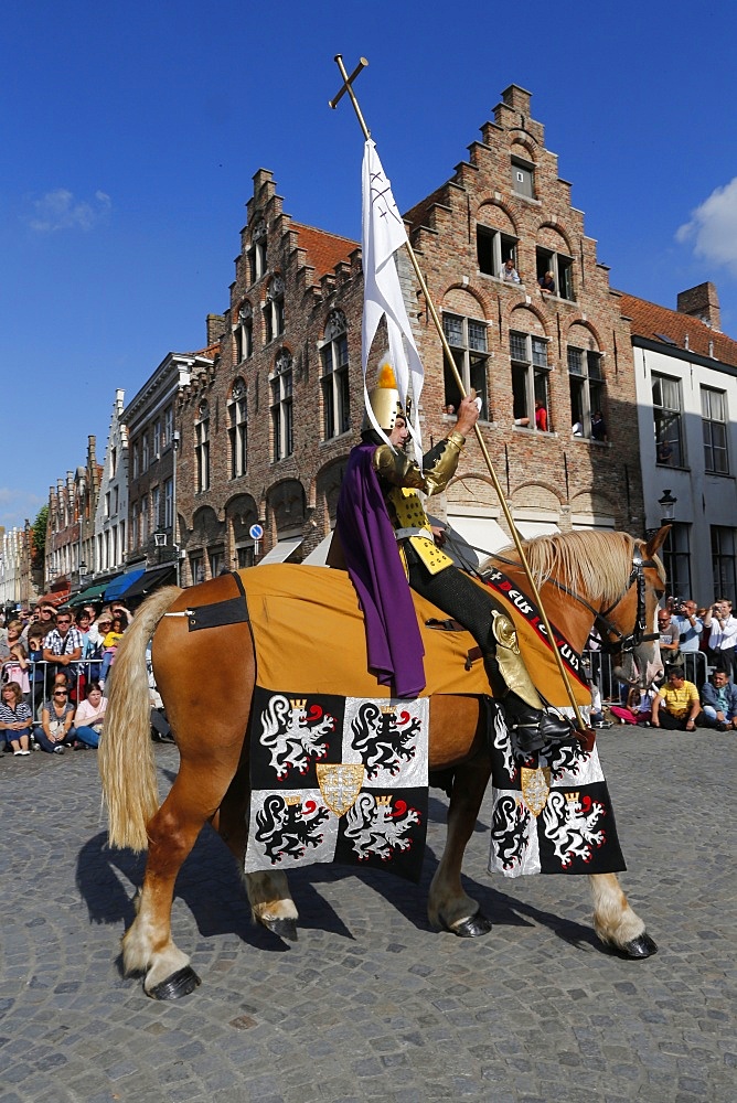 The pageant of the Golden Tree, Bruges, West Flanders, Belgium, Europe