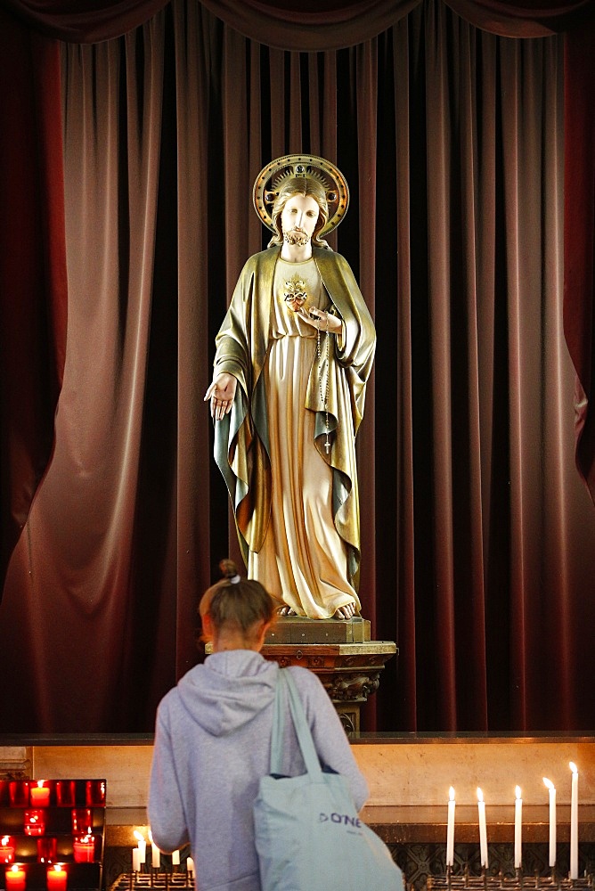 Jesus Sacred Heart, St. Petrus and St. Paulus Church, Knokke-Heist, West Flanders, Belgium, Europe