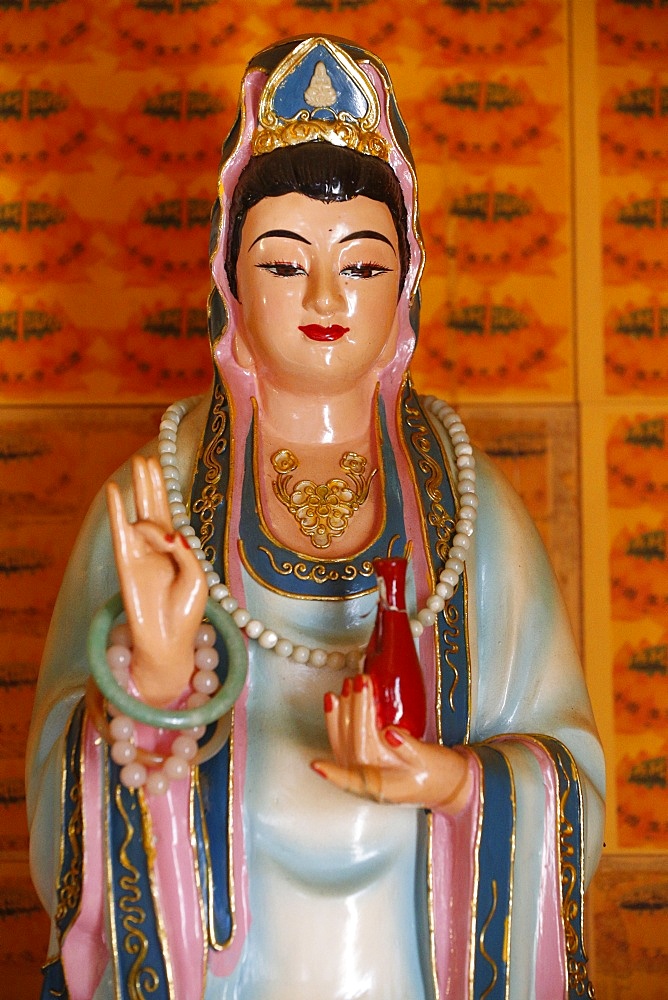 Quan Am, the Bodhisattva of Compassion (Goddess of Mercy), Tu An Buddhist temple, St. Pierre-en-Faucigny, Haute-Savoie, France, Europe