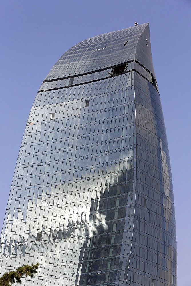 Flame Tower building, Baku, Azerbaijan, Central Asia, Asia