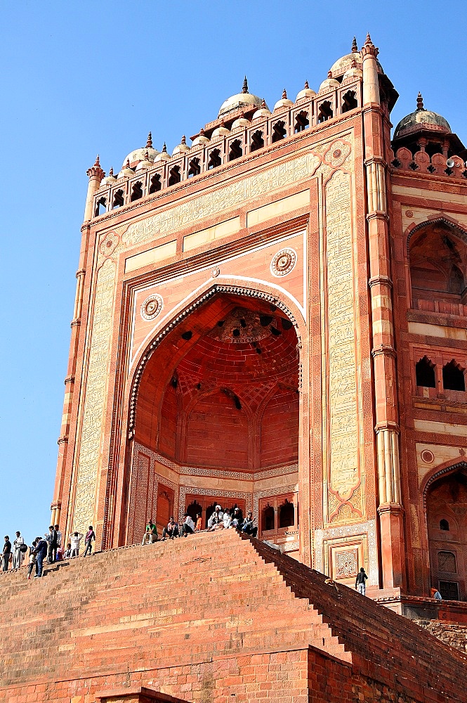 Monumental Gate (Buland Darwaza), Jama Masjid Mosque, Fatehpur Sikri, UNESCO World Heritage Site, Uttar Pradesh, India, Asia