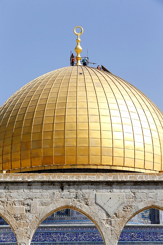 The Dome of the Rock, on Jerusalem's Temple Mount, UNESCO World Heritage Site, one of the holiest shrines in Islam, Jerusalem, Israel, Middle East