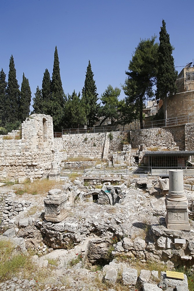 Pool of Bethesda in Jerusalem, Israel, Middle East