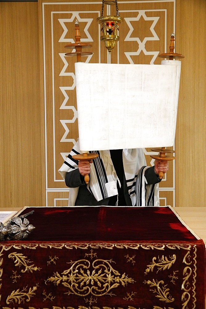 Reading of the Torah in Beth Yaacov Synagogue, Paris, France, Europe