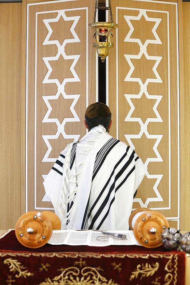 The Torah Ark (Aron Kodesh), Beth Yaacov Synagogue, Paris, France, Europe