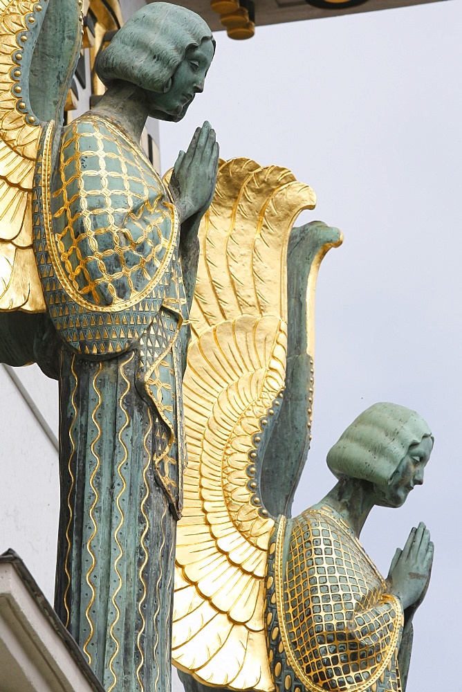 Angels by Othmar Schimtowitz, Am Steinhof church (Church Leopold), Vienna, Austria, Europe