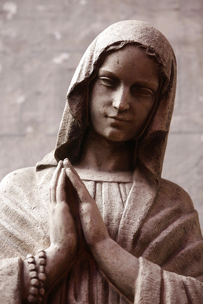 Statue in Saint Maurice's church, Lille, Nord, France, Europe