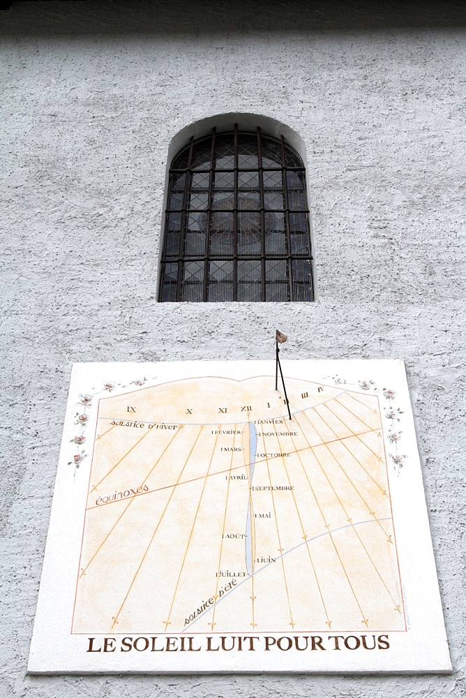 Sundial, Cordon, Haute-Savoie, France, Europe