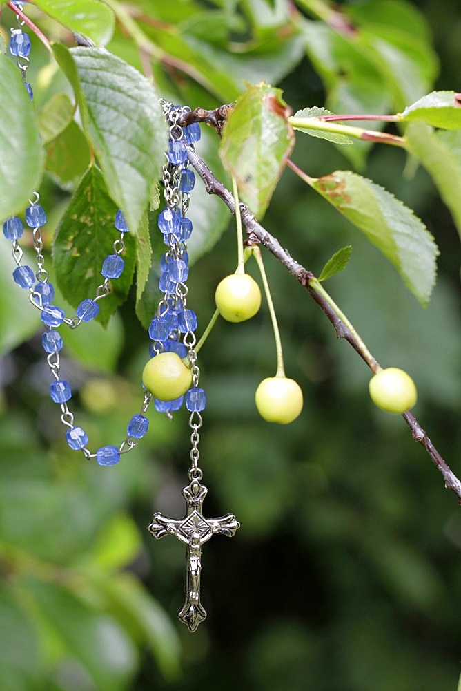 Rosary, St. Gervais-les-Bains, Haute-Savoie, France, Europe