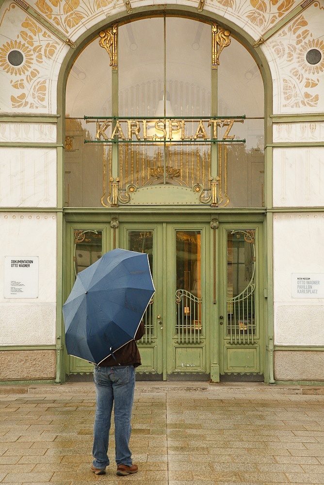 Karlsplatz Metro Station by Otto Wagner, Vienna, Austria, Europe