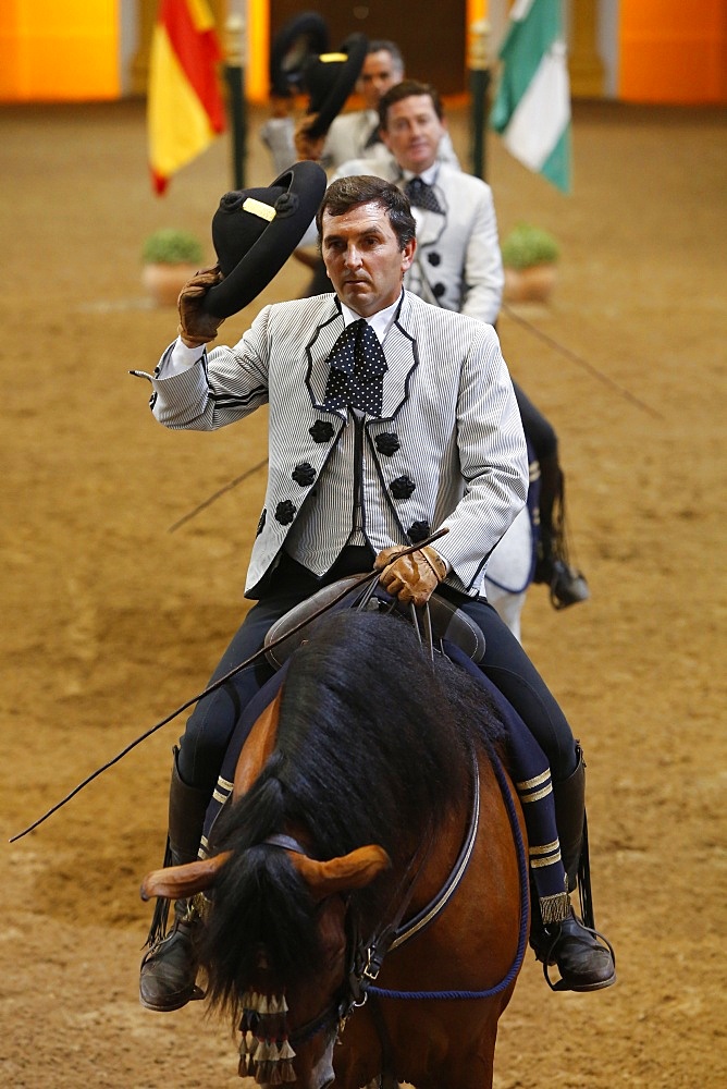 The Royal Andalusian School of Equestrian Art show, Jerez, Andalucia, Spain, Europe