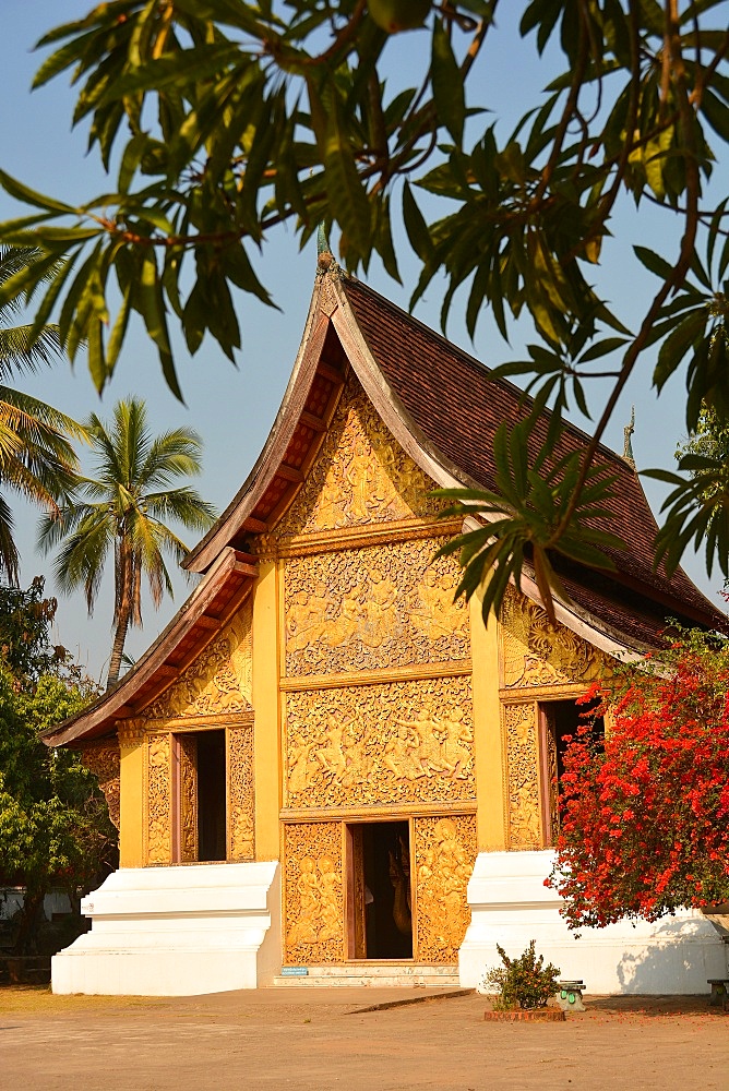 The Hohng Kep Mien, housing the royal chariot, Wat Xieng Thong, UNESCO World Heritage Site, Luang Prabang, Laos, Indochina, Southeast Asia, Asia