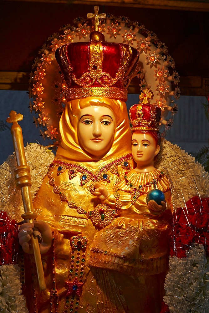 Statue of Our Lady of Velankanni, a Christian Tamil saint, Antony, Hauts-de-Seine, France, Europe