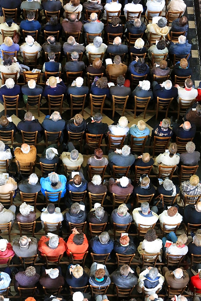 Believers Assembly, Episcopal ordination, Amiens Cathedral, Picardy, France, Europe