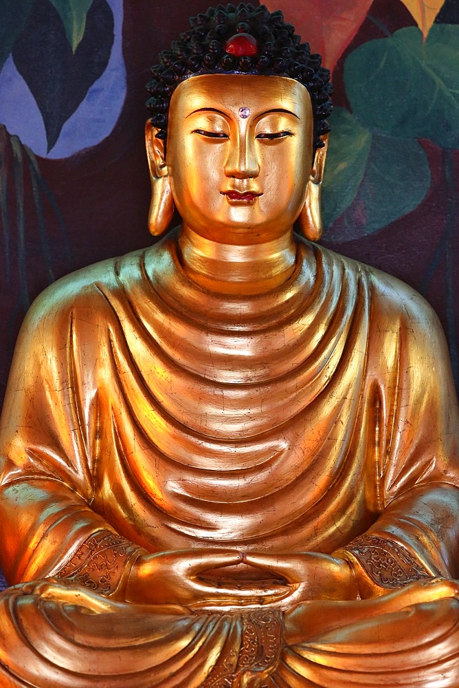 Buddha statue, Hong Hien Tu Temple, Frejus, Var, Provence, France, Europe