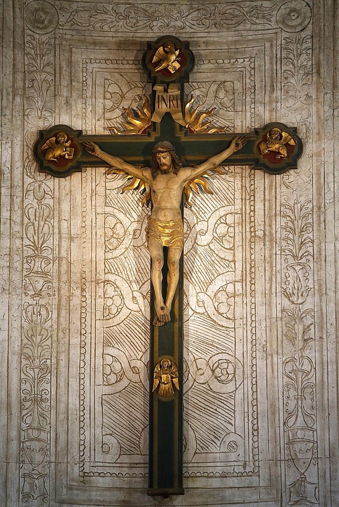 Crucifix in Santa Maria delle Grazie's Basilica, Milan, Lombardy, Italy, Europe