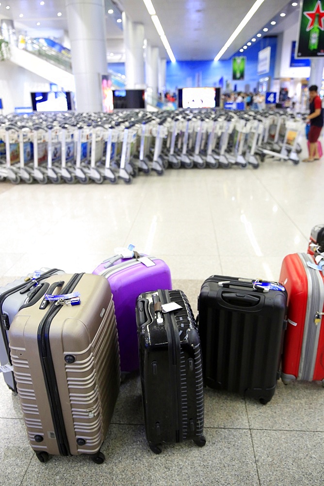 Luggage, Tan Son Nhat International Airport, Ho Chi Minh City, Vietnam, Indochina, Southeast Asia, Asia