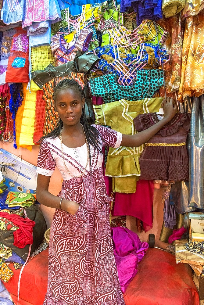 Market in Saint Louis, Senegal, West Africa, Africa