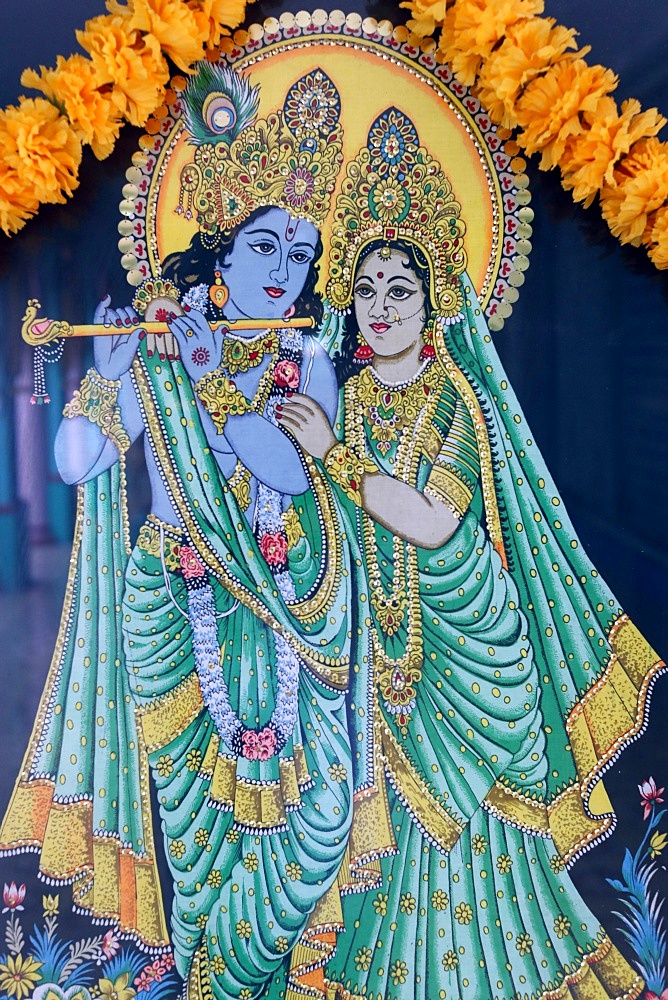 Krishna and Radha, Sri Thenday Yutthapani Temple, Ho Chi Minh City, Vietnam, Indochina, Southeast Asia, Asia