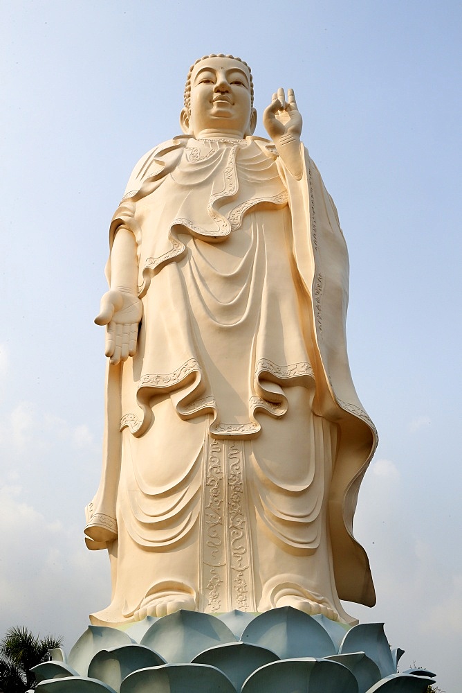 Amitabha Buddha statue, Vinh Trang Buddhist Temple, My Tho, Vietnam, Indochina, Southeast Asia, Asia