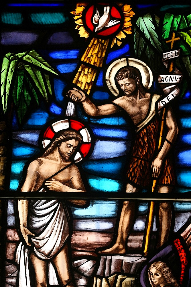 Jesus's baptism, Val d'Aoste, Italy, Europe