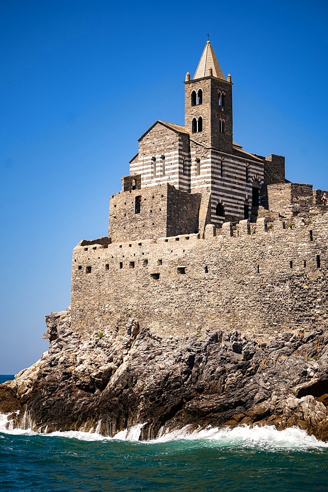 Church of Saint Peter, Portovenere, Cinque Terre, UNESCO World Heritage Site, Liguria, Italy, Europe