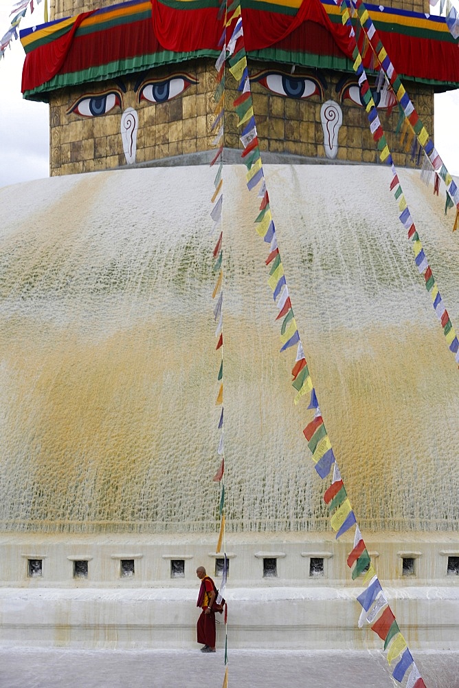 Bodhnath Stupa, UNESCO World Heritage Site, Kathmandu, Nepal, Asia