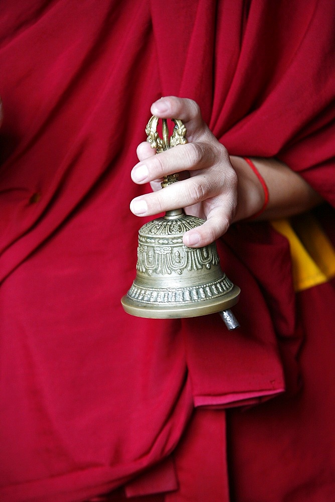 Gantha Tibetan bell, Kathmandu, Nepal, Asia